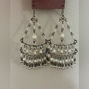 Elegant Beaded Chandelier Earrings